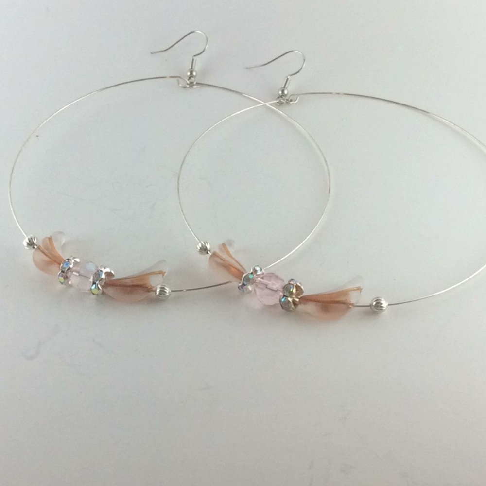 Large hoop earrings